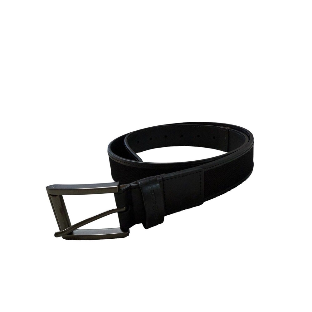 Swiss Gear Black Canvas Belt Medium Gunmetal Buckle Casual NWOT
